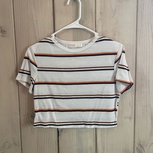 White yellow and black striped crop